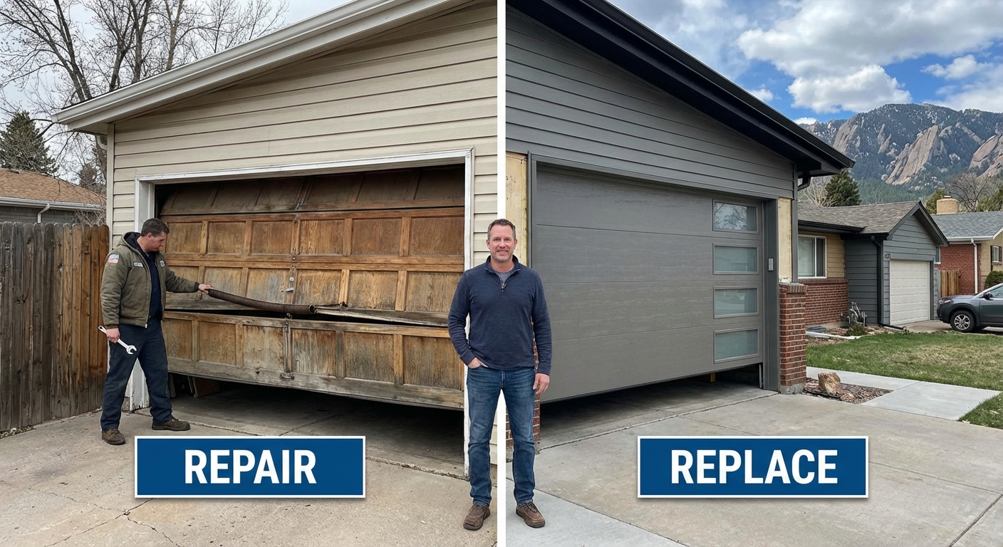 Should You Repair or Replace a Garage Door in Denver