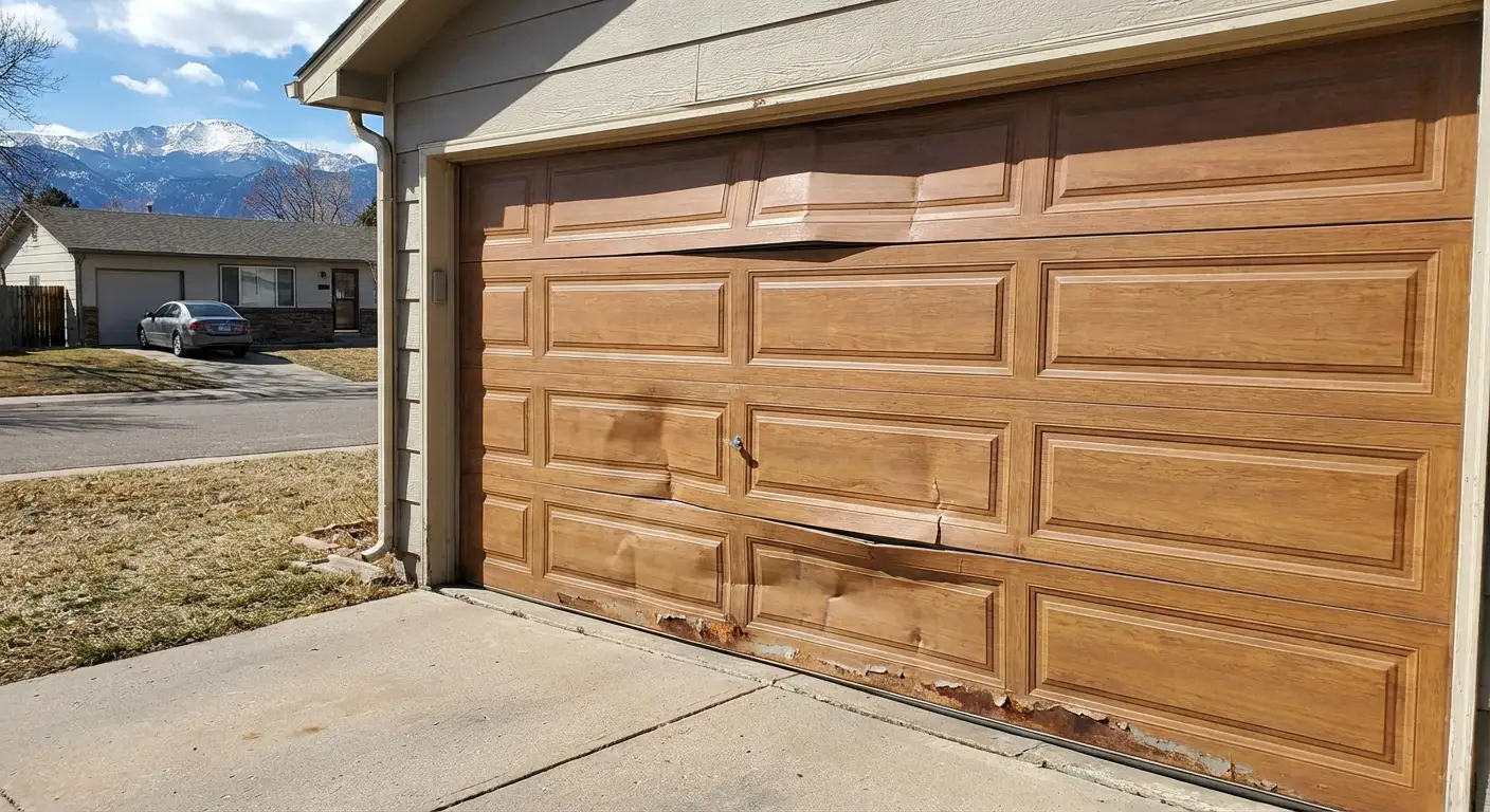 Common Garage Door Panel Damage We See in Denver Homes