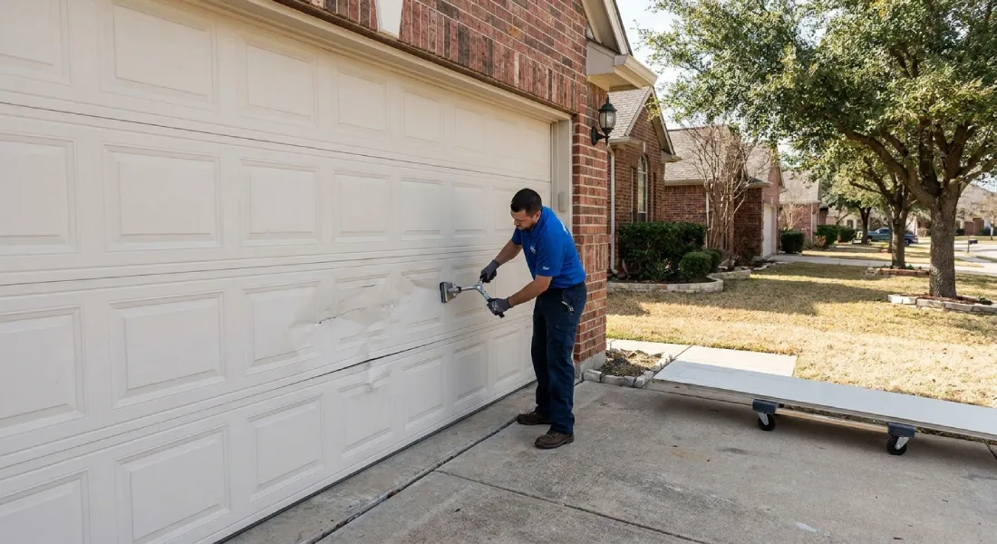 Can a Damaged Garage Door Panel in Dallas-Fort Worth Be Repaired?