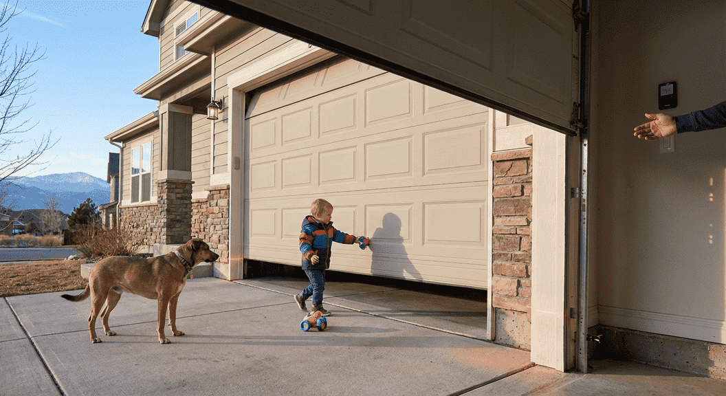 Garage door safety for kids and pets in Denver